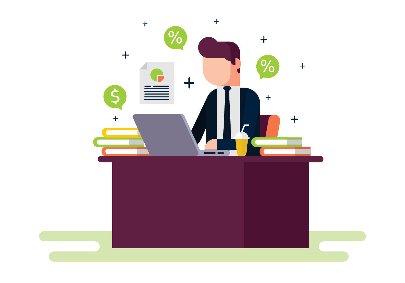 Business growth illustration